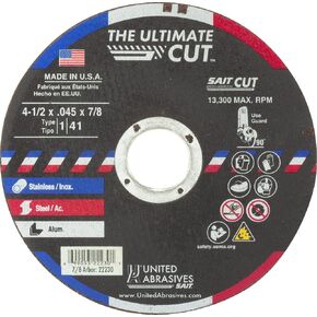 22230 4-1/2x.045x7/8 عجلات مقطوعة عالية الأداء Ultimate Cut، 50 حزمة in Kuwait