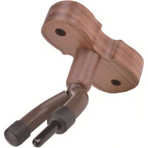 Cabilock Wall-mounted Violin Hanger Walnut Base Music Instrument Holder for Violin Erhu with Protective Surface Easy Installation Stable Load Capacity in Kuwait