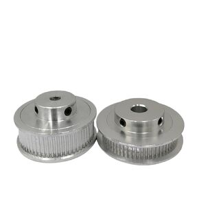Pulley Wheel GT2-48T Circular Tooth BF Shape Timing Pulley Bore 5/6/6.35/7/8/10/12mm 1Pcs(6.35 mm,7 mm) in Kuwait