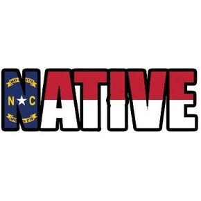 ملصق من الفينيل مطبوع عليه North Carolina Native NC Pride مقاس 5 بوصات لنافذة الكمبيوتر المحمول ذات خزانة ممتصة للصدمات - يلتصق بأي سطح in Kuwait