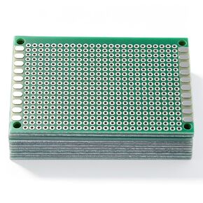 12 PCS 5x7cm FR4 Double Side Prototype PCB Board, Perf Board | Stripboard, Prototype PCB Tinned Universal Breadboard for DIY Electronics Projects Apply to Soldering Projects in Kuwait