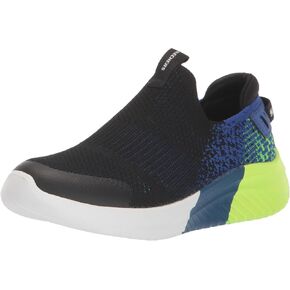 Skechers Kids Boys Ultra Flex 3.0 Sneaker, Black/Blue/Lime, 5 in Saudi Arabia