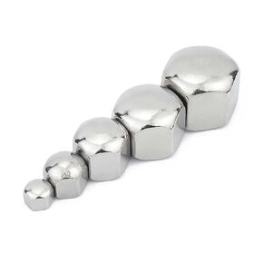 1/20pcs 304 A2-70 Stainless Steel Hex Hexagon Short Low Thin Cap Acorn Nut M3 M4 M5 M6 M8 M10 M12 M14 M16 Cover Blind DIN917(2pcs M12) in Kuwait