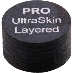 UltraSkin Pro Black Cue Tip Ultra Skin لألعاب البلياردو (فائقة النعومة) 14 مم in Kuwait