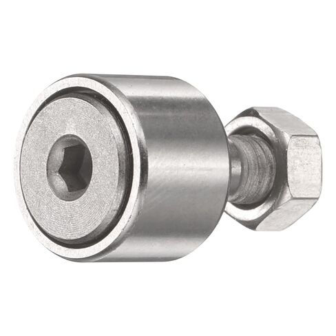 uxcell CF5 Cam Follower KR13 محمل أسطواني إبرة، محامل مسار فولاذية من الكروم، قطر الأسطوانة 13 مم، نوع مسمار ذكر M5x0.8 مم لسكة توجيه أداة الآلة in Kuwait