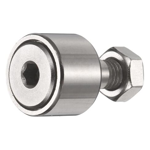 uxcell CF5 Cam Follower KR13 محمل أسطواني إبرة، محامل مسار فولاذية من الكروم، قطر الأسطوانة 13 مم، نوع مسمار ذكر M5x0.8 مم لسكة توجيه أداة الآلة in Kuwait