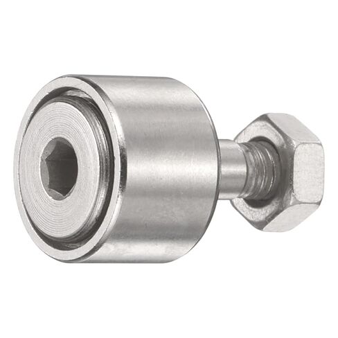 uxcell CF5 Cam Follower KR13 محمل أسطواني إبرة، محامل مسار فولاذية من الكروم، قطر الأسطوانة 13 مم، نوع مسمار ذكر M5x0.8 مم لسكة توجيه أداة الآلة in Kuwait