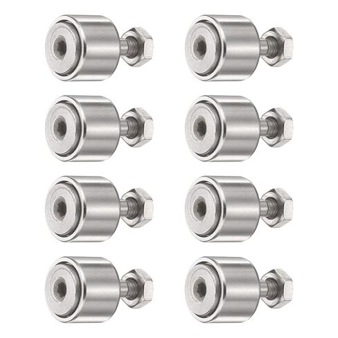 uxcell CF5 Cam Follower KR13 محمل أسطواني إبرة، محامل مسار فولاذية من الكروم، قطر الأسطوانة 13 مم، نوع مسمار ذكر M5x0.8 مم لسكة توجيه أداة الآلة in Kuwait