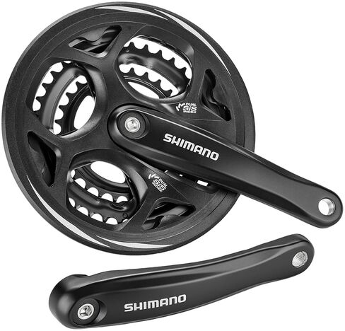 مجموعة سلاسل Shimano FC-M311 Altus Square Taper، 48/38/28T، مع واقي سلسلة، 175 مم in Kuwait