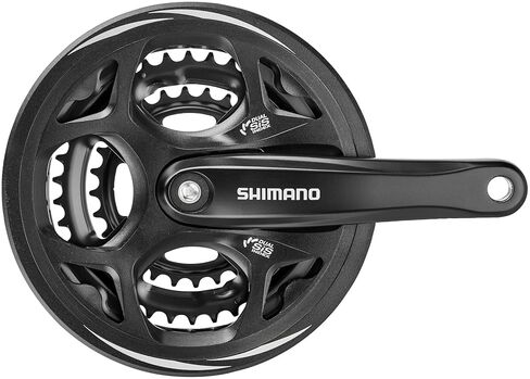 مجموعة سلاسل Shimano FC-M311 Altus Square Taper، 48/38/28T، مع واقي سلسلة، 175 مم in Kuwait