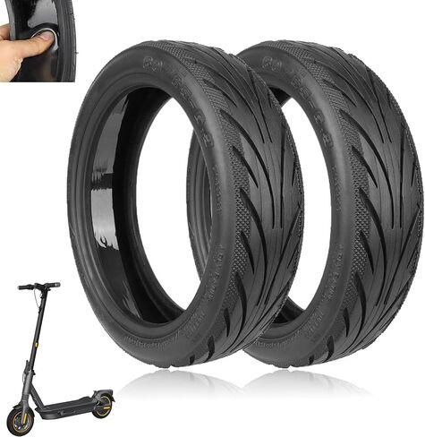 60/65-6.9 Tubeless Tire 10 inch Tire for Segway Ninebot Max G2 G65 Electric Scooter Accessories, Self-repairable, Puncture-proof, Front/Rear Wheels Replacement Tyre, 2 Pack in Kuwait