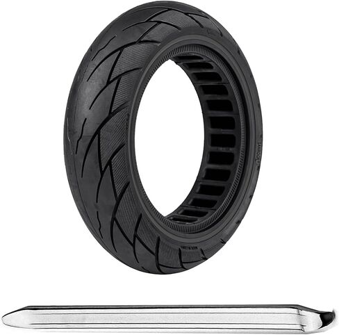 إطارات سكوتر صلبة مقاس 10 × 2.5 بوصة: 60/70-6.5 عجلة مطاطية بديلة بدون أنبوب لـ Segway Ninebot G30 / G30D / G30E / G30LP / G30D II / G30 Max & Gotrax G5/G6/G MAX & Hiboy S2 MAX-أسود (قطعة واحدة) in Saudi Arabia
