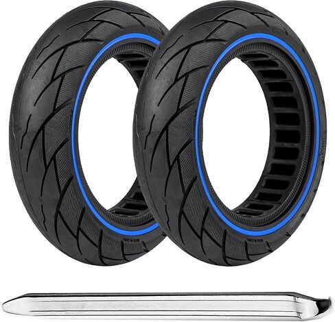 إطارات سكوتر صلبة مقاس 10 × 2.5 بوصة: 60/70-6.5 عجلة مطاطية بديلة بدون أنبوب لـ Segway Ninebot G30 / G30D / G30E / G30LP / G30D II / G30 Max & Gotrax G5/G6/G MAX & Hiboy S2 MAX-أسود (قطعة واحدة) in Saudi Arabia