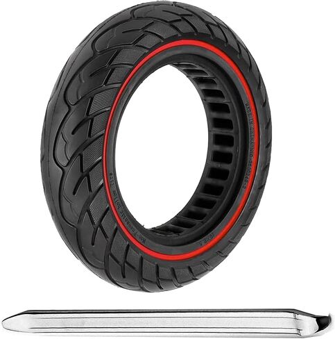 إطارات سكوتر صلبة مقاس 10 × 2.5 بوصة: 60/70-6.5 عجلة مطاطية بديلة بدون أنبوب لـ Segway Ninebot G30 / G30D / G30E / G30LP / G30D II / G30 Max & Gotrax G5/G6/G MAX & Hiboy S2 MAX-أسود (قطعة واحدة) in Saudi Arabia