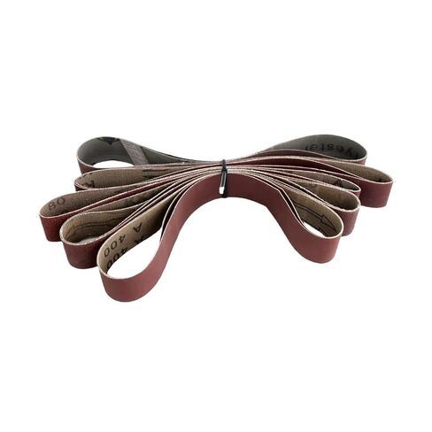 Allsome 10pcs 533x30mm Sander Belts, Wood Metal Polishing Sand Paper Sanding Belt for BG-3202 Belt Sander, 40-1000 Grits(800) in Kuwait