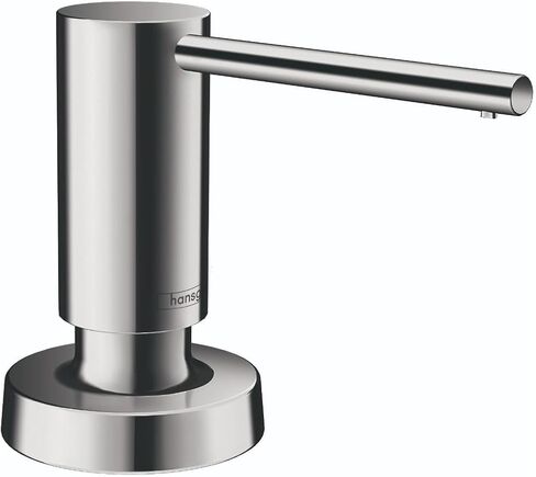 hansgrohe Modern Bath and Kitchen Sink Soap Dispenser in Brushed Gold Optic, 40448251 in Kuwait