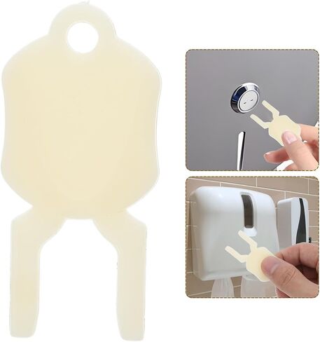 1 PCS Soap Dispenser Key, Universal Liquid Soap Dispensers Key Replacement, Plastic Hand_Sanitizer Opener Spare Part for Commercial Restrooms, Residential Homes, Offices and Hotels, White in Kuwait