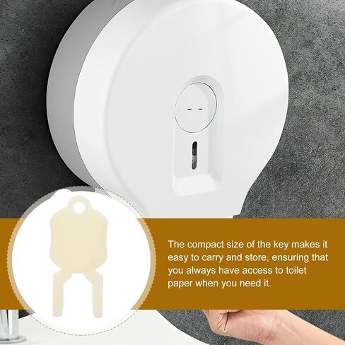 1 PCS Soap Dispenser Key, Universal Liquid Soap Dispensers Key Replacement, Plastic Hand_Sanitizer Opener Spare Part for Commercial Restrooms, Residential Homes, Offices and Hotels, White in Kuwait