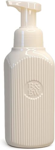 Bath & Body Works Cream Ceramic Foaming Hand Soap Dispenser Gentle & Clean in Kuwait