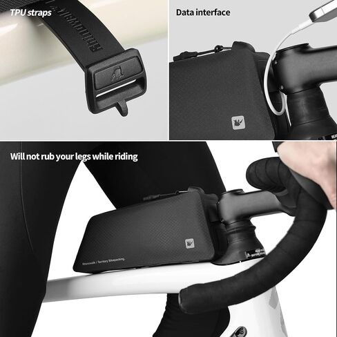 Bike Top Tube Bag Waterproof 1L Bicycle Frame Bag with Screw or Strap Mount for Road MTB Gravel Bike in Kuwait