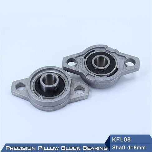 تحمل العلب KFL08 شنت 8 مللي متر رمح قطر KFL سبائك الزنك وسادة كتلة الإسكان محامل شفة FL08 in Kuwait