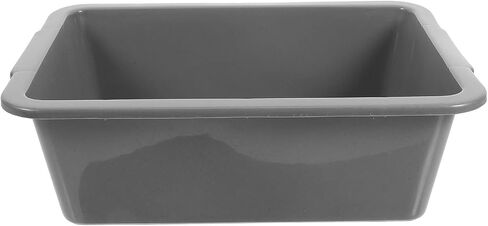 SOLUSTRE Multipurpose Rectangular Plastic Dish Tub 11.22X8.03X3.54In Lightweight Commercial Bus Tub for Restaurant Dishware Storage and Easy Cleaning in Kuwait