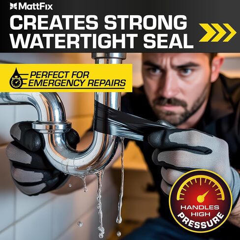 Self Fusing Silicone Tape – 1" x 10' – Waterproof Tape for Emergency Repairs – Weatherproof, Heat and Chemical-resistant – For Plumbing, Pipes and Hoses repairs, Automotive, Electrical & Outdoor Use in Kuwait