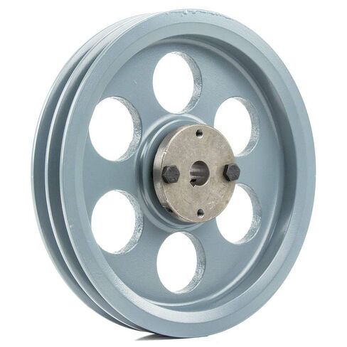 2AK84H حديد الزهر 8.25 "بكرة ذات أخدود مزدوج 2 حزام قسم 4L مع جلبة 3/4" in Kuwait