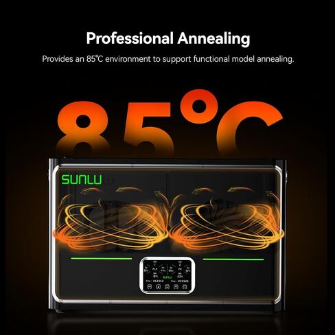 مجفف خيوط Sunlu S4 Pro، تحكم مستقل في درجة الحرارة بغرفة مزدوجة، تسخين سريع 380 وات إلى 85 درجة مئوية، 4 بكرات مجفف طابعة ثلاثية الأبعاد مع مجموعات تخزين الشعيرات، متوافق مع PLA PETG ABS TPU PA إلخ. in Kuwait