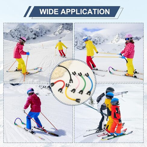 Ski Tip Connector, Snowboard Clip Ski Training Aid Basic Turning Portable Durable Holder Skiing Accessories in Kuwait