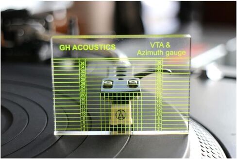 أداة محاذاة خرطوشة القرص الدوار مقاس 2.6 × 1.9 × 0.3 بوصة، مقياس السمت الفونوغراف Vta مع خطوط واضحة، مسطرة كتلة محاذاة مقياس السمت Vta in Kuwait