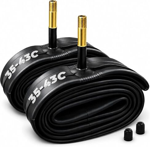 أنبوب داخلي للدراجة 700x35-43c مع صمام شريدر 48 مم، أنبوب دراجة مطاط بوتيل موثوق 700C متوافق مع 700x35C 700x38C 700x40C 700x42C 700x43C طريق، هجين، إطار دراجة حصى in Kuwait