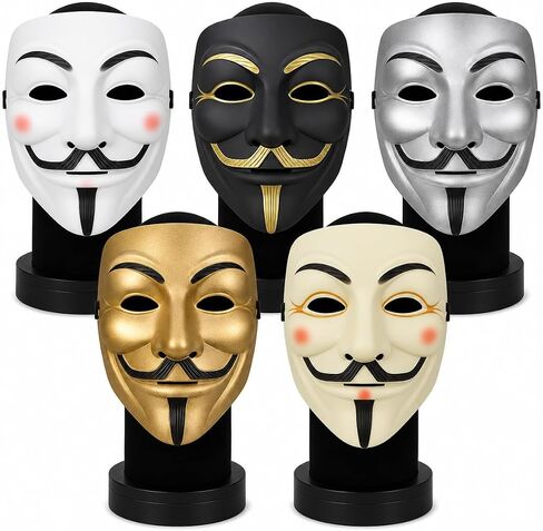 قناع القراصنة المتميز - دعامة قناع زي لعب الأدوار التنكرية مستوحاة من موضوعات PZ Hacker Spy & Ninja، قناع أزياء الهالوين (5) in Kuwait