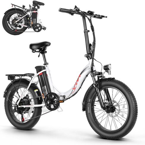 دراجة كهربائية Vivi MT20UL قابلة للطي مقاس 20 بوصة × 3.0 دراجة كهربائية بإطار سميك مع بطارية قابلة للإزالة 48 فولت 499.2 وات في الساعة، الذروة 749 وات، ما يصل إلى 50 ميلًا، 7 سرعات، 19.8 ميل في الساعة، نظام تثبيت السرعة، معتمد من SGS إلى UL2849 in Kuwait