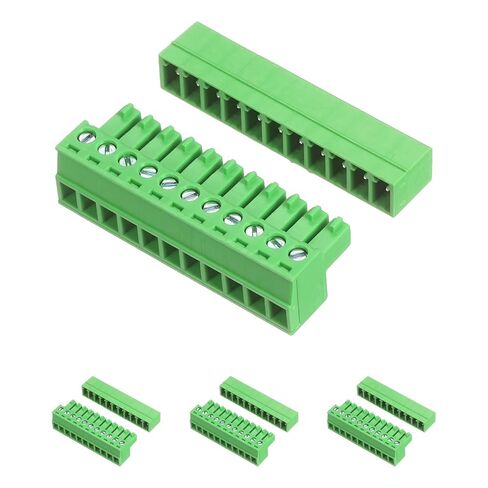 MECCANIXITY 4SET 12-Pin 3.81mm الملعب قابل للتوصيل المسمار محطة كتلة موصل الزاوية اليمنى محطة كتلة التوصيل DIY بها بنفسك وحدات PCB in Kuwait