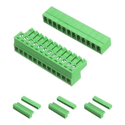 MECCANIXITY 4SET 12-Pin 3.81mm الملعب قابل للتوصيل المسمار محطة كتلة موصل الزاوية اليمنى محطة كتلة التوصيل DIY بها بنفسك وحدات PCB in Kuwait