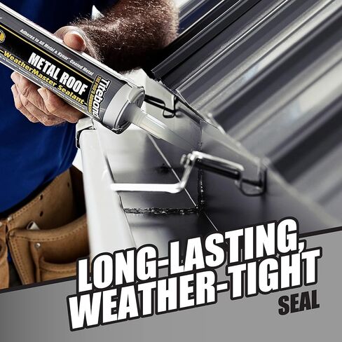 Titebond WeatherMaster Metal Roof Sealant, Silver 62611 (12 Pack) – Premium Polymer Caulk for Aluminum, Copper, Galvanized Steel & Coated Metals, UV-Resistant – 9.5 Oz. Cartridges in Saudi Arabia