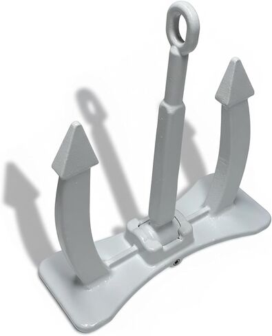 18.3 lb Professional Navy Anchor - High-Strength Cast Steel (Not Cast Iron) - Heavy Duty Marine Mooring Anchor, Yachts & Fishing Boats in Kuwait