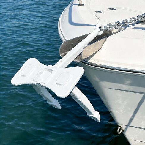 18.3 lb Professional Navy Anchor - High-Strength Cast Steel (Not Cast Iron) - Heavy Duty Marine Mooring Anchor, Yachts & Fishing Boats in Kuwait