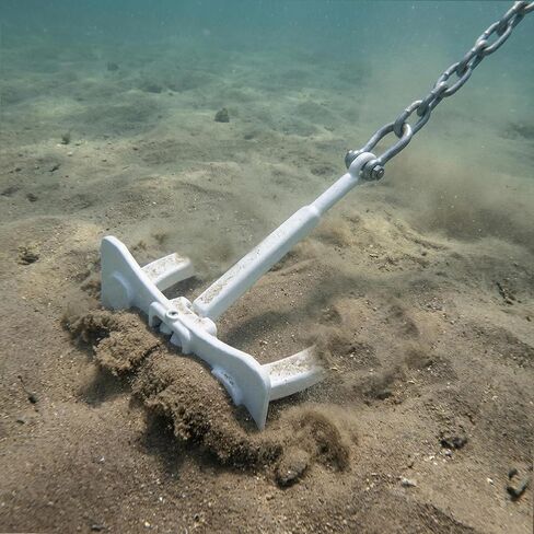 18.3 lb Professional Navy Anchor - High-Strength Cast Steel (Not Cast Iron) - Heavy Duty Marine Mooring Anchor, Yachts & Fishing Boats in Kuwait