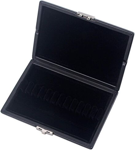 KALLORY Oboe Reed Wooden Box with Pu Leather Cover for 12pcs Oboe Reeds, Lightweight and Easy to Carry Storage Case Holder with Slot Design and Breathable Holes for Wind Instrument in Saudi Arabia