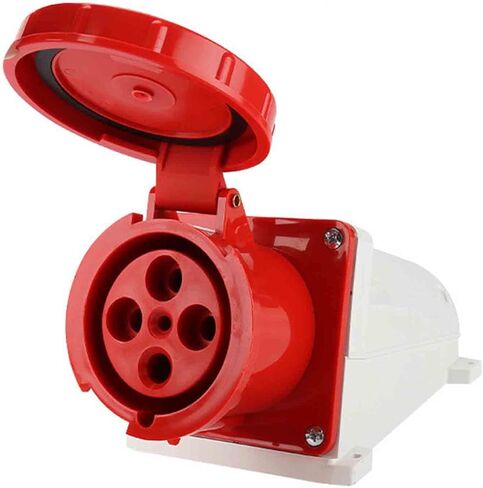 IEC60309 Waterproof Industrial Connector Surface Mount Socket 4Pin 125A 380V-415V 3P+E IP67 in Saudi Arabia