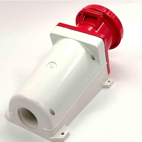 IEC60309 Waterproof Industrial Connector Surface Mount Socket 4Pin 125A 380V-415V 3P+E IP67 in Saudi Arabia