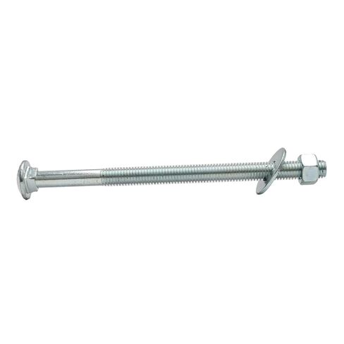 1/4"-20 x 8 (50 Pack) Zinc Carriage Bolt Kit W/ 1/4-20 Hex Nuts (50pcs) and 1/4-20 Flat washers (50pcs) Grade A, Partial Thread, Quantity 50 Each - by Fastener Depot, LLC in Kuwait