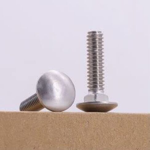 1/2-13 × 4-1/2 بوصة (4 مجموعات) براغي براغي حمل مع صواميل وغسالات، مجموعة أدوات 304 من الفولاذ المقاوم للصدأ 18-8، مجموعات براغي حمل ذات رأس مستديرة، رقبة مربعة، ملولبة بالكامل in Kuwait