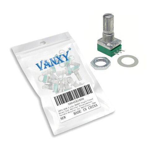 10PCS B20K 6 pins RK097N Dual Linear Amplifier Potentiometers | Variable Resistors for Amplifiers, 15mm Shaft in Saudi Arabia