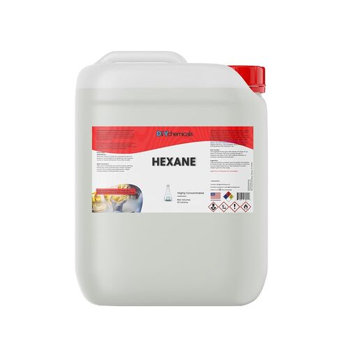 DIYChemicals Hexane - مذيب صناعي غير قطبي عالي النقاء بدرجة مختبرية للأسمنت والحبر واستخلاص النباتات النباتية - صنع في الولايات المتحدة الأمريكية - نصف جالون (64 أونصة سائلة) in Kuwait