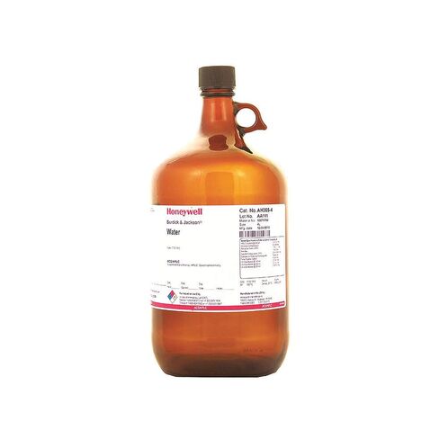 هانيويل - AH365-4 - مياه HPLC بنسبة 100%، زجاجة زجاجية شفافة سعة 4 لتر، #7732-18-5 in Kuwait