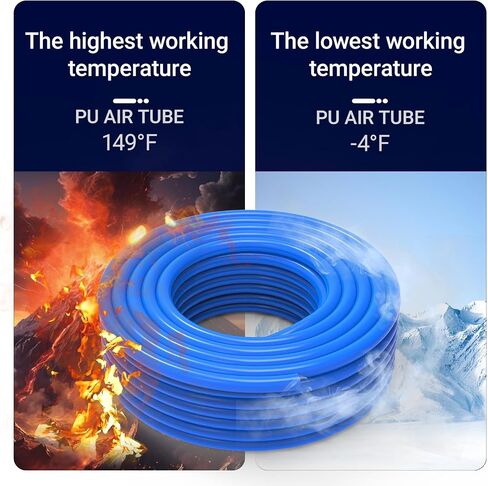 8mm(5/16 Inch) OD 5mm ID Blue Polyurethane PU Pneumatic Air Hose Tubing 98.4 Feet/30Meter Air Brake Line Tubing Compressed Accessories in Kuwait