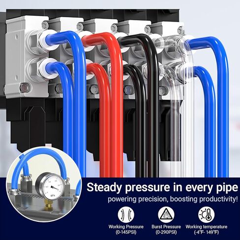 8mm(5/16 Inch) OD 5mm ID Blue Polyurethane PU Pneumatic Air Hose Tubing 98.4 Feet/30Meter Air Brake Line Tubing Compressed Accessories in Kuwait